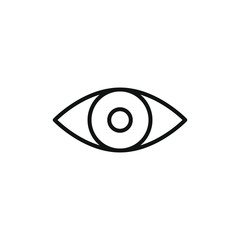 Obraz premium single icon of a eye with outline style design
