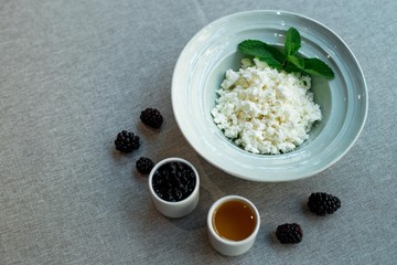 Dessert with berries