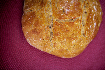 Homemade bread. Easy and delicious recipe in the practical kitchen.