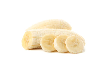 Banana isolated on white background. Fresh fruit