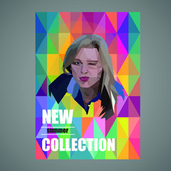 Summer fashion girl. 