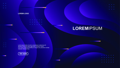 Naklejka premium Creative geometric background. Trendy gradient shapes composition. Eps10 vector.