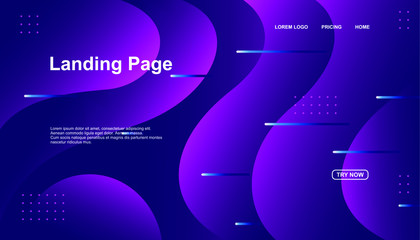 Creative geometric background. Trendy gradient shapes composition. Eps10 vector.