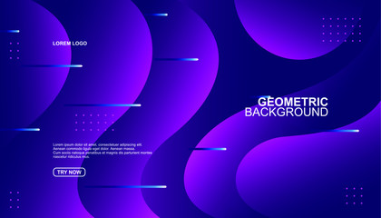 Naklejka premium Creative geometric background. Trendy gradient shapes composition. Eps10 vector.