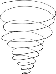 vector drawing of a spiral