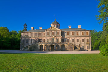 Obraz premium Castle Favorite baroque hunting lodge near Baden Baden, Germany, Europe