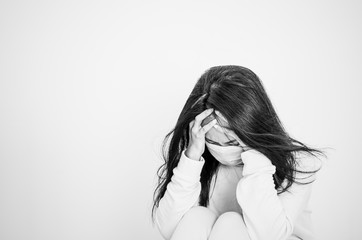 Fototapeta premium Asian people present disease.