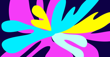 Bright abstract pattern, modern illustration for print, screen saver, background, textile, packaging, cover.