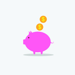 pink piggy bank