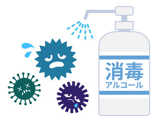 消毒液とウイルス