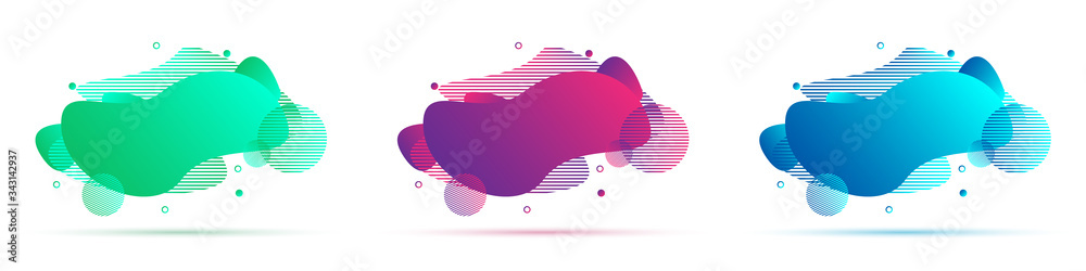 Canvas Prints abstract colorful vector banners.