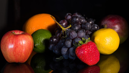still life with fruits