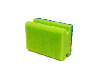 Cleaning sponge isolated on white background