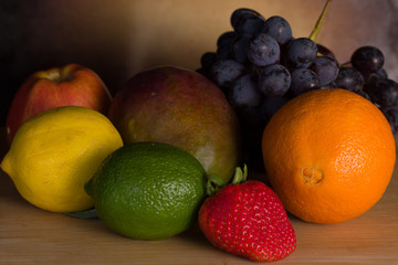 still life with fruits