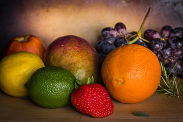 still life with fruits