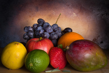 still life with fruits
