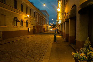 Naklejka na ściany i meble Helsinki at night