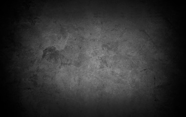 Old wall texture cement dark black gray  background abstract grey color design are light with white gradient background.