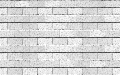 Wall murals Bricks Realistic Vector brick wall seamless pattern. Gray textured brick background for print, paper, design, decor, photo background