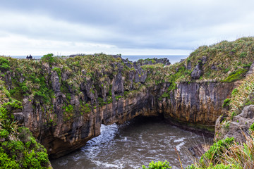 Pancake Rocks. South Island, New Zealand