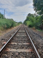 Obraz premium railway in the countryside