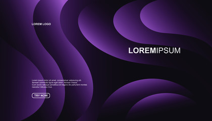 Creative geometric background. Trendy gradient shapes composition. Eps10 vector.