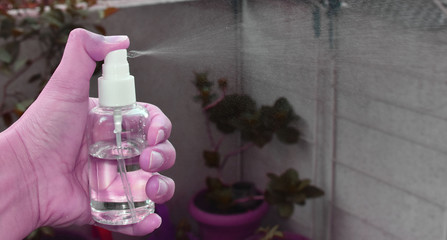 Sanitizer hand spray