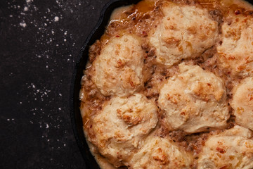 Spicy contry style biscuits and gravy