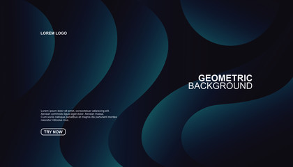 Creative geometric background. Trendy gradient shapes composition. Eps10 vector.