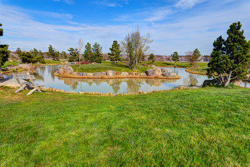 Beautiful lake in a reservation area.