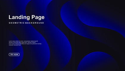 Creative geometric background. Trendy gradient shapes composition. Eps10 vector.