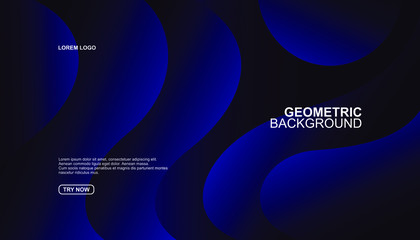 Creative geometric background. Trendy gradient shapes composition. Eps10 vector.