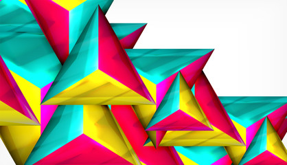 Triangle geometric vector abstract background