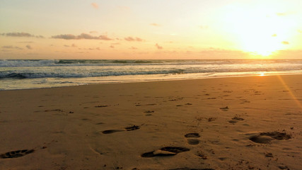 sunset on the beach of Sri Lanka