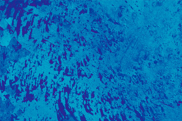 Blue grunge background. Cracked paint on a sheet of metal.