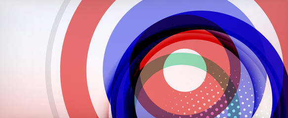 Obraz premium Trendy simple circle abstract background, dynamic motion concept. Vector Illustration For Wallpaper, Banner, Background, Card, Book Illustration, landing page