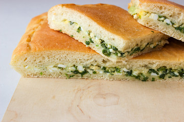 Onion and egg pie