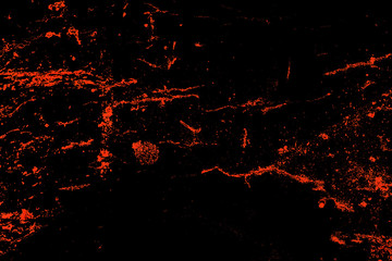 Fototapeta na wymiar Black background with abstract orange pattern.