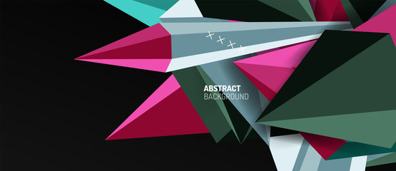 Trendy simple triangle abstract background, dynamic motion concept. Vector Illustration For Wallpaper, Banner, Background, Card, Book Illustration, landing page