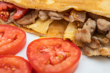 yellow fried egg on morning