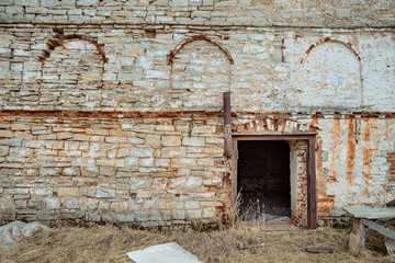 Old building wall and doorway