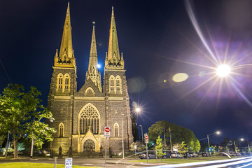 Obraz premium St Patrick's Cathedral Melbourne the cathedral church of the Roman Catholic Archdiocese of Melbourne in Victoria