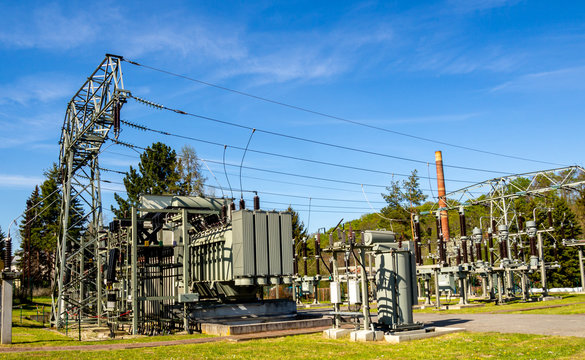Umspannwerk f&uuml;r Strom Stromversorgung &Ouml;kostrom