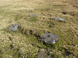 Vestige of construction on the ground