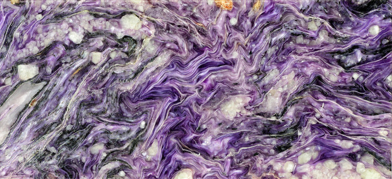Natural purple charoite
