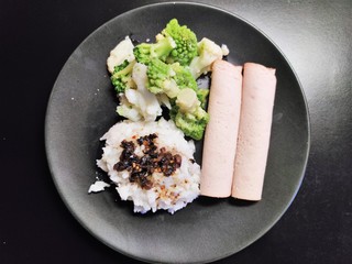 Fait maison - Riz, choux et blanc de poulet