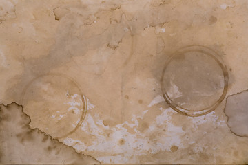 Coffee stains on paper