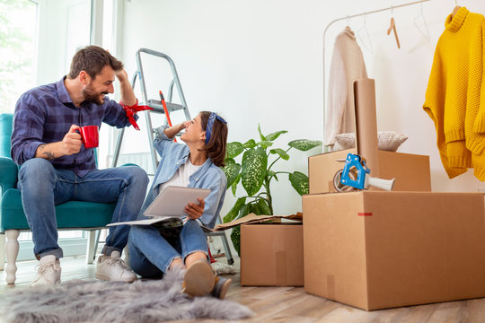 Couple redecorating home