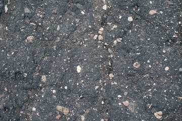 Grey stony texture top view