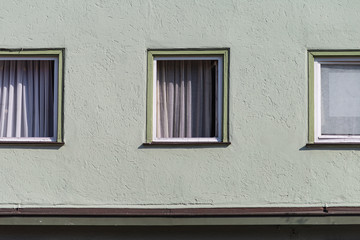 facades of historical framework buildings